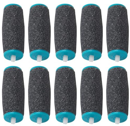 10 Rullo Ricambio per Scholl, Rulli Extra Grossi, Ricariche per Un'efficace Cura dei Piedi, Pietra Pomice per Piedi Compatibile con Scholl Velvet Smooth