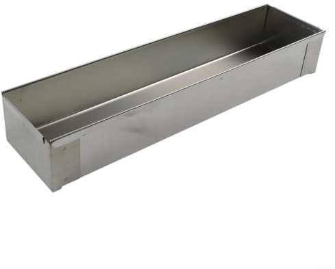 MoSundi Stainless Steel Long Rectangular Cheesecake Pan Mousse Cake Baking Rectangle Tiramisu Bakeware With Removable Bottom For Home Baking 40.3x10x6.5cm(A)