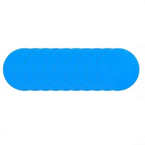 Schwimmbad-PVC-Flicken, blaue Flicken PVC-Flicken für aufblasbare Pools, einfache Reparatur, rundes Quadrat, zur Reparatur von Luftbetten, Schlauchbooten (1)