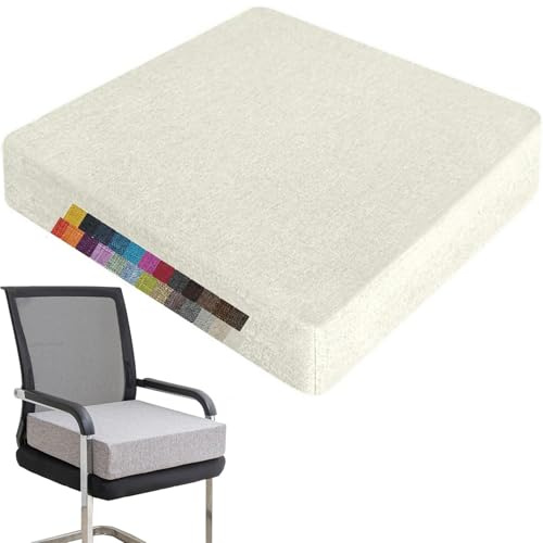 Holomaalahi Cuscino rialzato per Poltrona 50x50x10cm Cuscini per sedie da Esterno e da Interno, Schiuma ad Alta densità, Antiscivolo, Fodera Lavabile - Uso in Patio, Sala da Pranzo, Divan