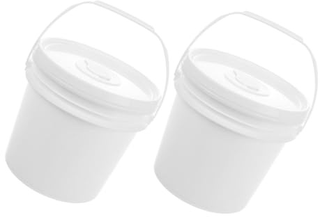 FONDOTIN 2pezzi Secchio Di Plastica Con Coperchio Per Salviette Umidificate Portatile Per Ragazza e Ragazza Per Auto Casa Bagno e Cucina Dispenser Di Salviette Assorbenti