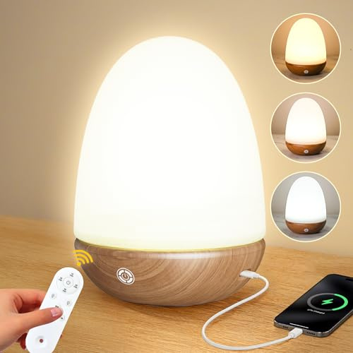 OYADISIIOP Tageslichtlampe, 15000 LUX Lichttherapielampe mit Fernsteuerung, Tageslichtlampen mit Einstellbaren Lichtfarben, Helligkeiten und Timer, LED Simulation von Tageslicht(Walnuss Holzmaserung)