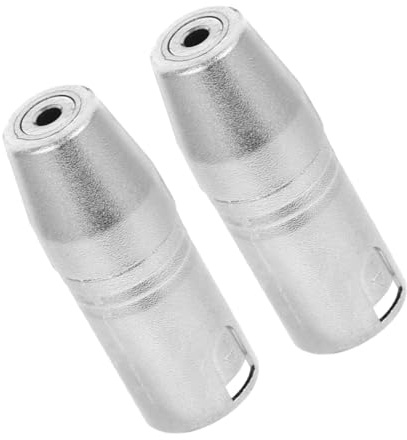 Hemobllo 2 pièces Adaptateur XLR Male Broches vers Femelle Audio Connecteur Audio Compact et Portable pour Table de Mixage et Microphone