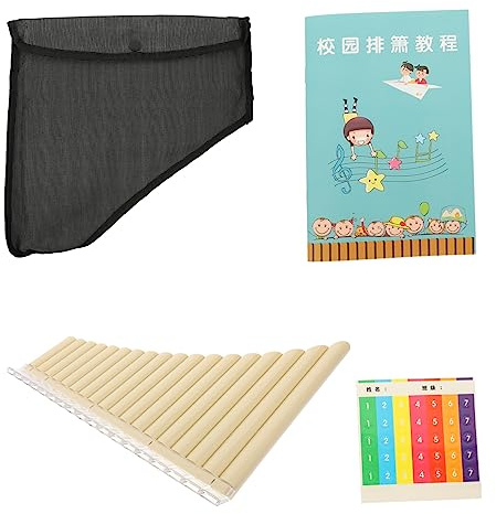 BESPORTBLE Key Pan Flute Musical Instrument Tube Pitch Panpipe for Beginners with Polished Surface School Instrument and Creative Family and Friends