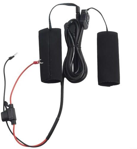 Kit de poignées de moto chauffantes à 3 réglages 12 V – Étanchéité IP67, chauffage rapide en 10 secondes, support en L en acier inoxydable, pour tous