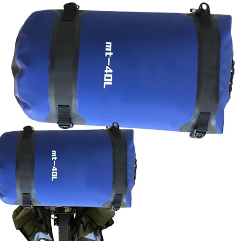 Motorcykel Styv Packsäck 40 Liter Vattentät Organiseringsväska | Cykelväska För Motorcykel och Cykel Resor, Uteäventyr, Hjälm, Utrustning och Verktyg