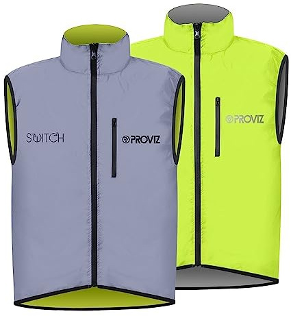 Proviz Men's Switch Cycling Vest, Yellow, Small