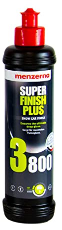 MENZERNA High Gloss Polish Super Finish Plus 3800 I For a Perfect Mirror Finish especially on Dark Colored Paints I Polishing Compound for Marks, Micro Scratches & Holograms I Silicone Free I 250ml