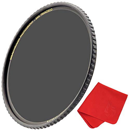 Breakthrough Photography 105mm X4 10-Stop ND Filter for Camera Lenses, Neutral Density Professional Photography Filter with Lens Cloth, MRC16, Schott B270 Glass, Nanotec, Ultra-Slim, Weather-Sealed