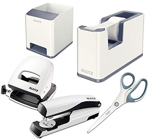 Leitz Wow Schreibtisch Accessoires (All Inclusive Perlwei?/Grau)