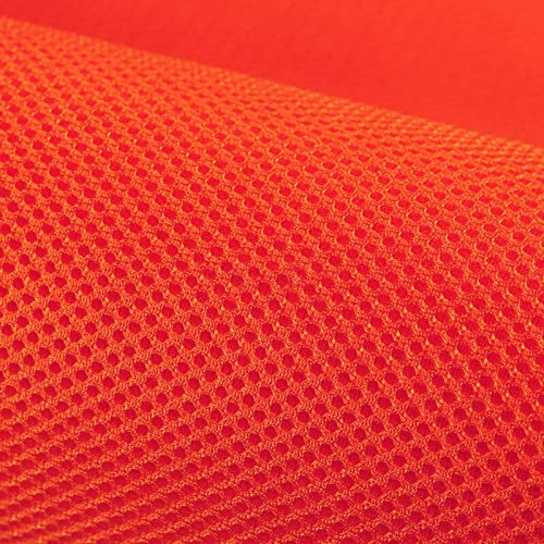 XiaoLong Tessuto Air Mesh 160 cm di Larghezza Heavy Seat Cover Morbido Spessore Traspirante Abbigliamento Sportivo Venduto da 1m(Size:1.6 * 10m,Color:Arancio Fluorescente)
