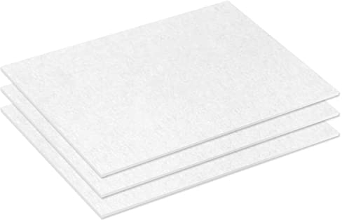 McFilter I 3 Universal Mikrofilter I ca. 26x15cm I Luftfilter I Motorfilter I Abluftfilter I Filtermatte I Microfilter I Staubsaugerfilter Filter zuschneidbar I weiß