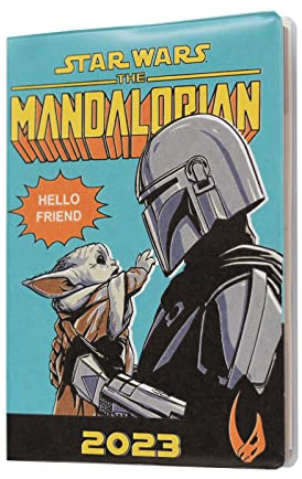 Grupo Erik Terminkalender 2023 - Star Wars The Mandalorian Grogu Wochenplaner A6 Format - Taschenkalender 2023 - Personal Organizer auf Englisch - Star Wars Fanartikel - FSC-zertifiziert