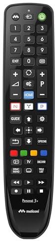 Meliconi Gumbody Personal 3+ Télécommande TV Sony remplace la télécommande d'origine déjà préprogrammée Corps en Caoutchouc Anti-Choc.