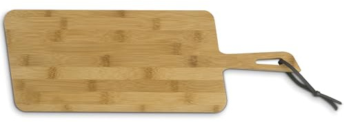 kela Tabla de cortar 52 x 18 x 1,5 cm COSMA, tabla para servir con asa, tabla de cortar de bambú grande, bandeja para servir, tabla de madera