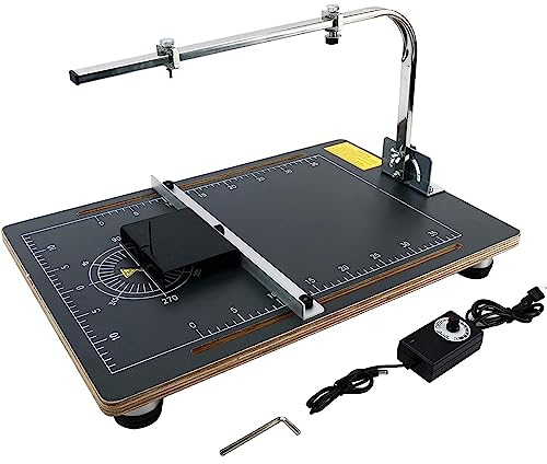 JOSBY Tagliaschiuma Elettrico a Filo Caldo, Temperatura Regolabile 50-300 ℃, Set di Utensili da Taglio in polistirene da Tavolo, per Tagliare schiume, spugne, Cotone Perlato, polistirolo KT Fai da Te
