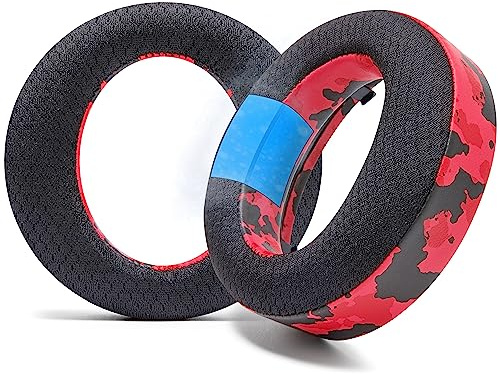 WC Freeze Pulse 3D - Almohadillas de Gel refrescante para Sony PS5 Pulse 3D | Por Wicked Cushions | Cojín más grueso y apertura más amplia | Red Camo