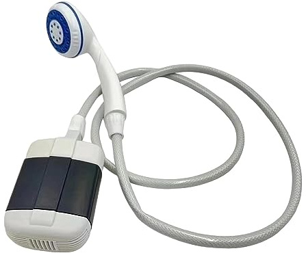 predolo Elektrische Dusche, Außendusche, tragbarer USB-Duschschlauch, Camping-Dusche, mit Duschkopf für die Reinigung von Wohnmobilen, Reisen, Strand und