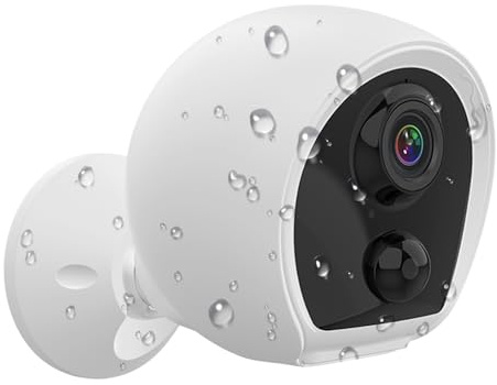 Security Cameras Wireless Outdoor, 2K UHD Battery Powered WiFi Surveillance Camera for Home Security System, Work with Alexa, Google Assistant, Tuya
