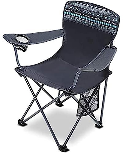 Campingstuhl Klappstuhl Camping-Klappstuhl, Zusammenklappbarer, Gepolsterter Sessel Mit Getränkehalter, Stuhl Mit Lendenwirbelsäule Für Den Innen- Und Außenbereich Strandstuhl Camping Stuhl ( Size : 8