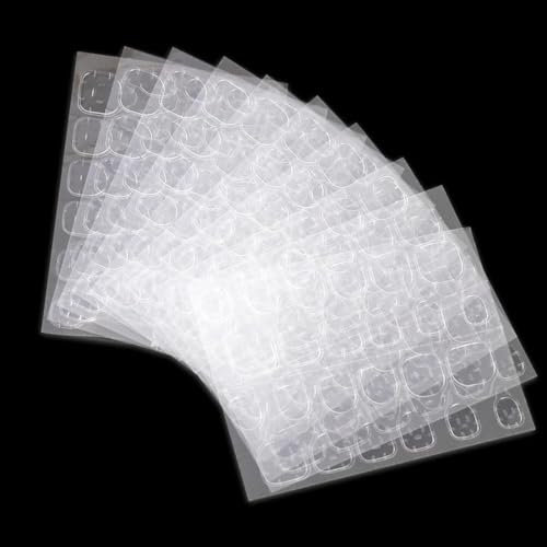 WeddHuis 360 Pz Adesivi Doppi per Unghie, Pads Adesivi per Unghie, Tabs Adesivi Gel per Manicure DIY (Trasparente)