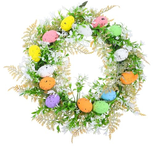 Alipis Osterhase Kranz Front Tür Dekorative Hängen Hause Foto Setup Simulation Grün Zubehör