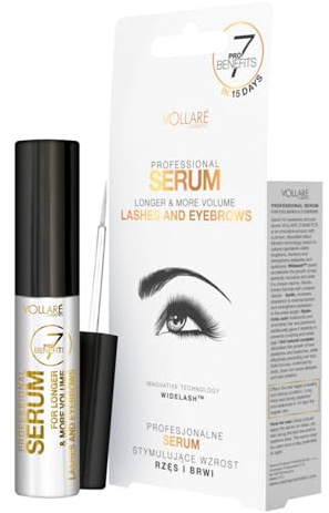 Siero Rinforzante Ciglia e Sopracciglia con WIDELASH™ – Allungante, Volumizzante, Nutriente – Ciglia Più Lunghe e Piene in 15 Giorni – Formula Professionale, 100% Efficace – 9 ml