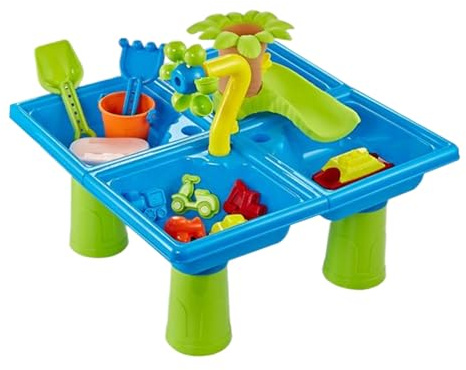 Celuicion Wassertisch und Spieltisch für Kinder, mit lustigem Wasser, Outdoor-Spielzeug, sensorisches Spiel und Zubehör für und Mädchen, Verwendung im Innen- und Außenbereich, für Badezimmer
