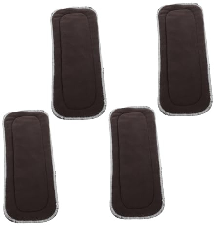 Beatifufu 4pcs Reusable Diaper Inserts Washable Cloth Diaper Liners Pads High Absorbing Bamboo Microfiber Inserts for Boy Girl
