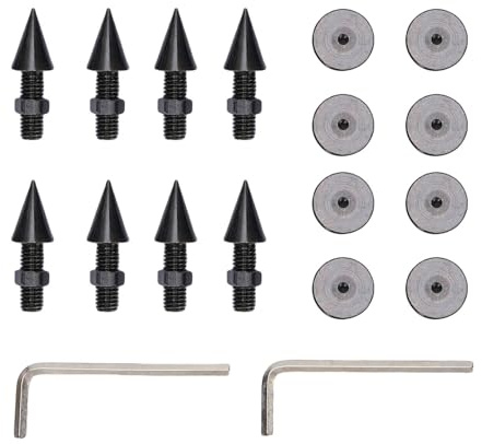 ZJchao Adjustable Speaker Isolation Spikes, Vibration Absorber for Amplifiers, Tighter Bass, Improved Clarity, Separating Sound Components, Minimize Vibrations, Authentic Stereo Sound