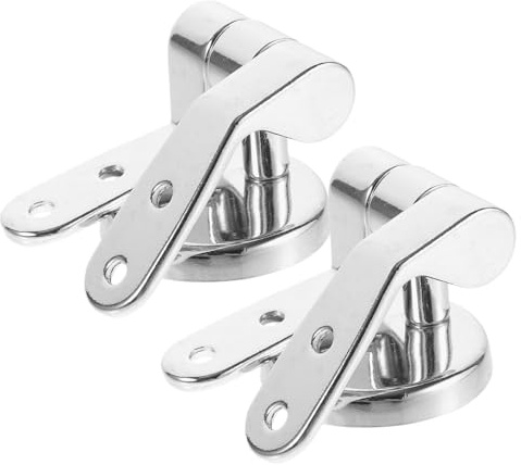 VALICLUD Cerniere Regolabili per Sedile Wc in Zinco con Viti di Fissaggio Silenziose Compatibili con Diverse Forme di Tavoletta Installazione Facile senza Strumenti Professionali