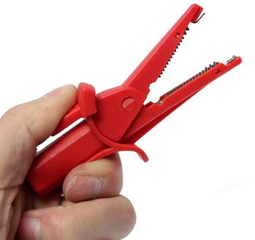 jojofuny Pinza de Cocodrilo Aislada Roja para Multímetro Clip de Conector Banana de 4 MM Clip de Prueba de Batería de Cobre Puro Adecuado para Proyectos Eléctricos y Pruebas de Voltaje