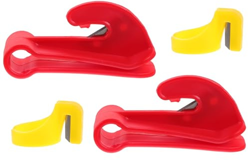 MUSISALY 4 Cortadores de Globos de Látex Herramienta para Hacer Nudos y Cortar Cintas Accesorio Esencial para Fiestas Cumpleaños y Actuaciones de Payasos Kit Práctico y Color Aleatorio