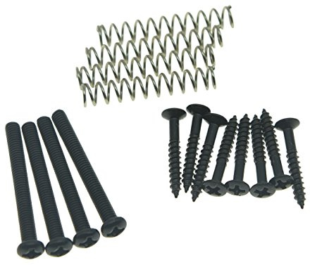 Kaish Schrauben-Set für Montage von Humbucker Tonabnehmer, Schwarz