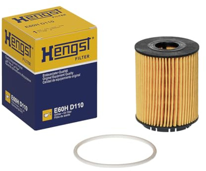 HENGST - Ölfilter E60H D110 - Öl-Filtereinsatz für KFZ | Hochwertiger Motorölfilter für KFZ mit Otto- oder Dieselmotor - Robuster Ölfilter mit hoher Schmutzaufnahmefähigkeit