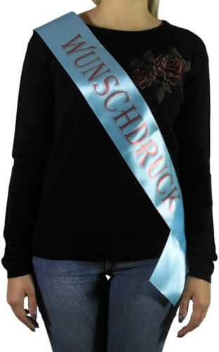 A4W Schärpe Hochzeit, Satinband, Wunschdruck, Schriftfarbe, Geburtstag, Schärpe Junggesellenabschied, JGA Accessoires, Schärpe für Frauen, Hen Party, Schärpe für Damen, Abschlussball, Veranstaltung.