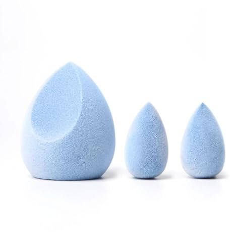 JUNO & Co. Microfiber Sponge, Latex-Free, Dual Layer Technology, Flawless Makeup Blender for Foundations, Powders and Creams (Velvet Love Bundle)