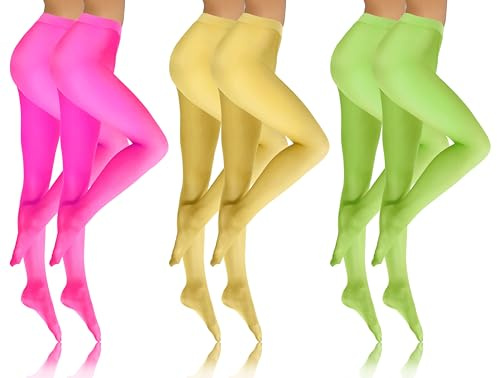 sesto senso Damen Strumpfhose 40 DEN Bunte Set 6 Paar Blickdicht Microfaser