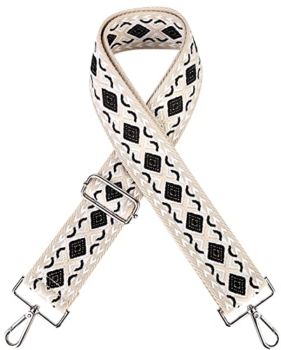 Vegena Schultergurt für Taschen Breit 5cm, Schulterriemen für Taschen Verstellbarer Taschengurt zum Wechseln Mehrfarbiger Boho für Handtaschen Damen 75-135cm