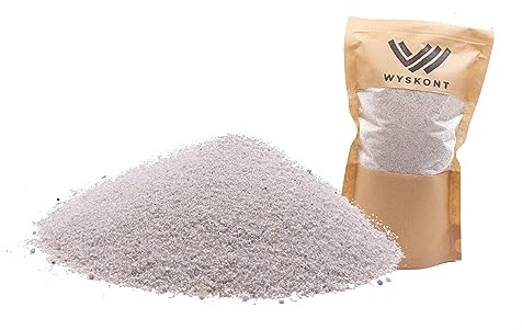 WYSKONT Sabbia al Quarzo per Acquario, 20 kg, substrato Naturale e Decorazione, Adatto per biotipi Malawi e tanganica, Sicuro per organismi vivi, Grana Bianca 0,5-0,8 mm