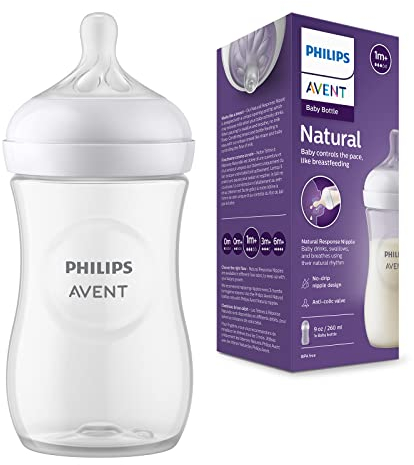 Philips Avent Biberon Natural Response - Biberon da 260 ml per neonati e bambini da 1 mese in su, senza BPA (modello SCY903/01)