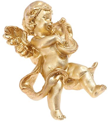 Cabilock Wanddeko Harzfigur Vintage Golddekor 12X7,5cm Foto Requisite für Wohnzimmer Schlafzimmer Esszimmer Hotel Bibliothek Retro Dekoration