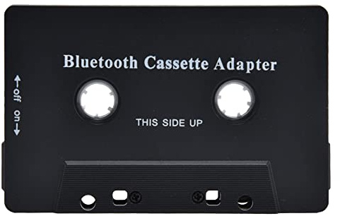 Qiilu Car Tape Player Adapter Cassette Tape Player Adapter Abs Car Cassette Player Adapter Car Bluetooth Cassette Reiver Converter with USB Cable