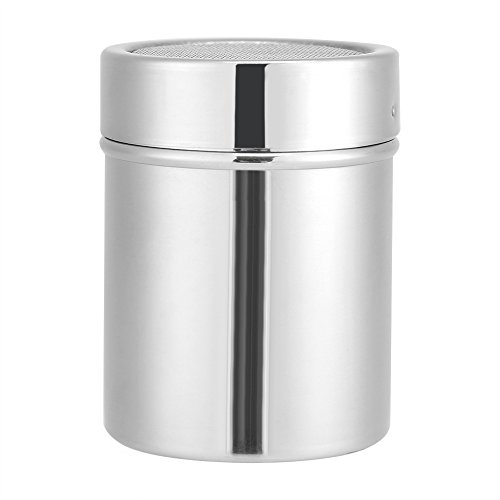 ANKROYU Esparcidor De Polvo, Coctelera De Chocolate De Acero Inoxidable, Moldes De Plantilla Artística, Tamiz De Café De Harina De Cacao Para Polvo De Guarnición De Latte(Esparcidor de polvo)