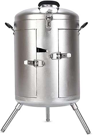 Grille de Camping Barbecue À Charbon De Bois Portable Barbecue Extérieur Cuisson Barbecue Vertical En Acier Inoxydable Pour Camping Pique-nique Barbecue Portable (Color : Blue,Silver)