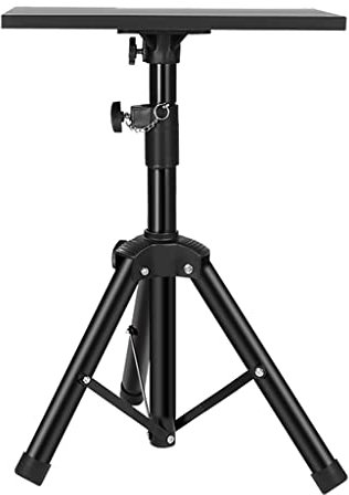 JingYi Store Projektorständer Standstativ Tablett-Aufbewahrungsregal Nachttischhalterung Anhebbarer Ständer (Color : Black, Size : 57~91cm)