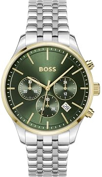 BOSS Chronographen-Quarzuhr für Herren Kollektion Avery mit Edelstahlarmband oder Lederband