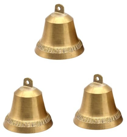 ULDIGI 3 Stücke Vintage Glocke Gold Hängen Handwerk Dekorative Tür Zubehör