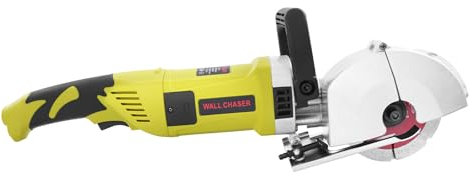 Circular Saw Electric Wall Chaser Groover 4kW 6000r/min Cutter Notcher Cutting Machine Depth & Width 3.5cm with 5 x Saw Blades for Brick Granite