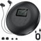 Gueray Lettore CD Portatile Lettores CD Personale con Cuffie Display LCD Anti-Skip Protezione HiFi Classico CDs Lettori di Musica Memoria per Auto Casa (Bianco)